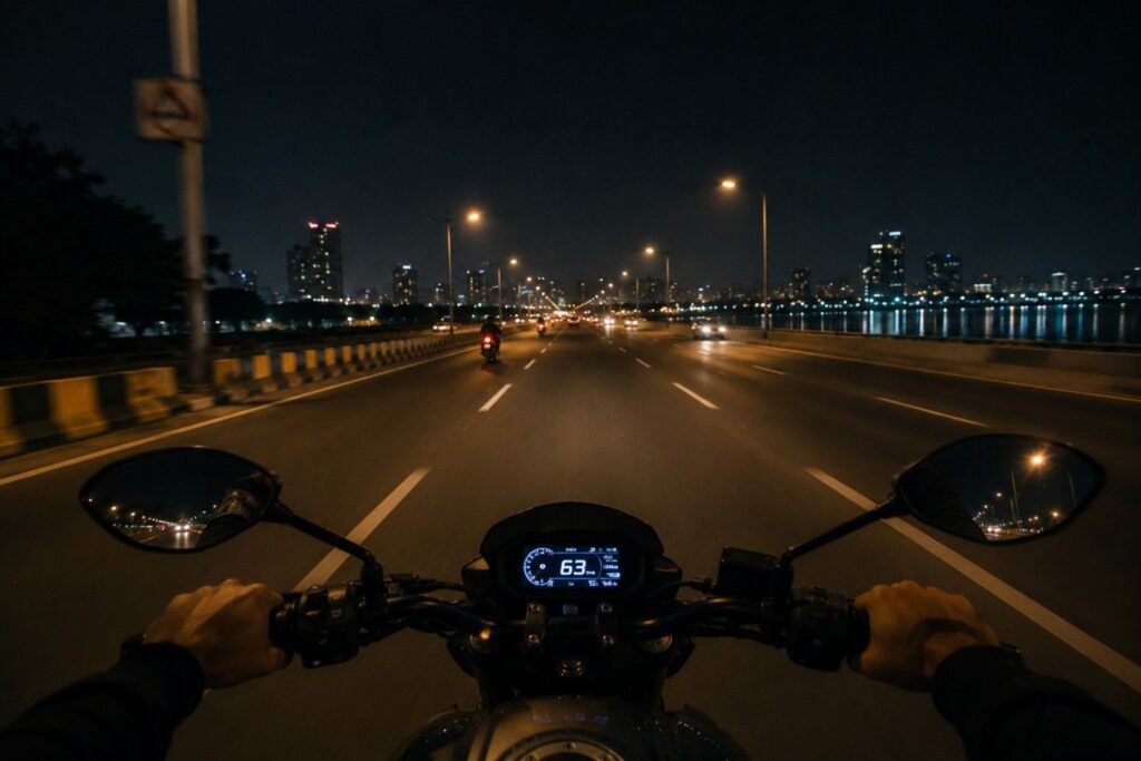 Night Ride Captions