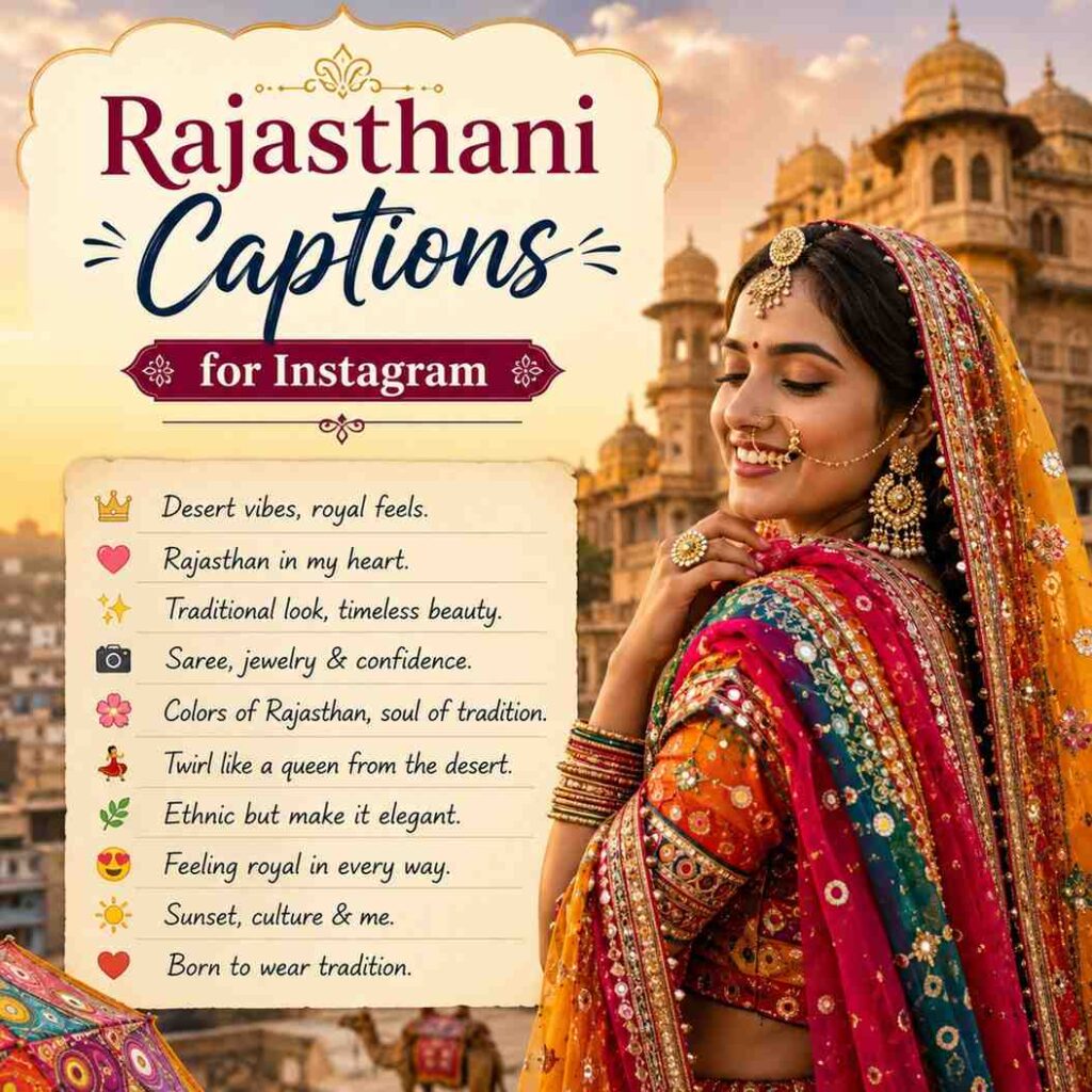 Rajasthani Captions for Instagram