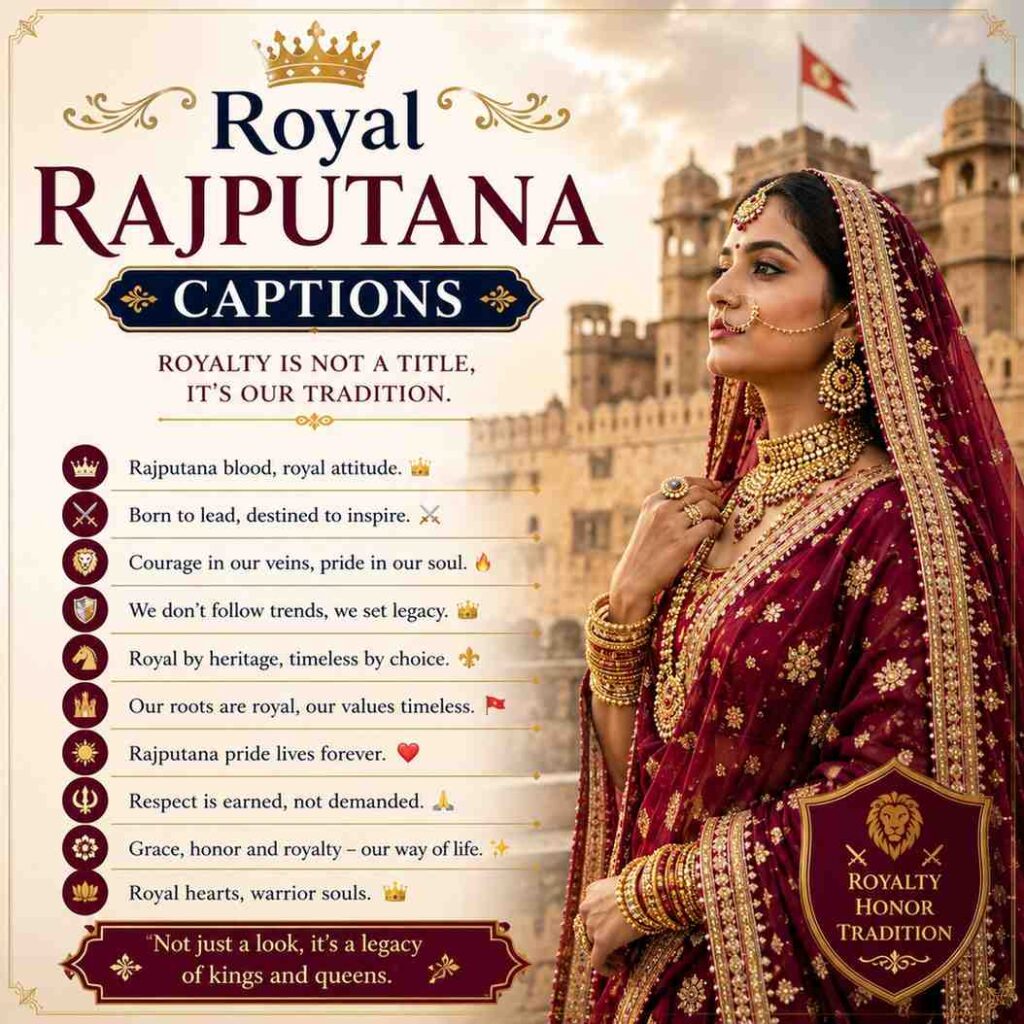 Royal Rajputana Captions