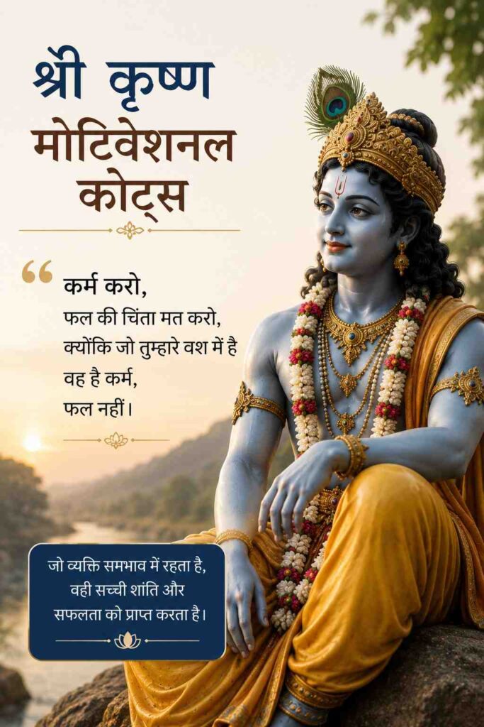 Shri Krishna Motivational Quotes in Hindi