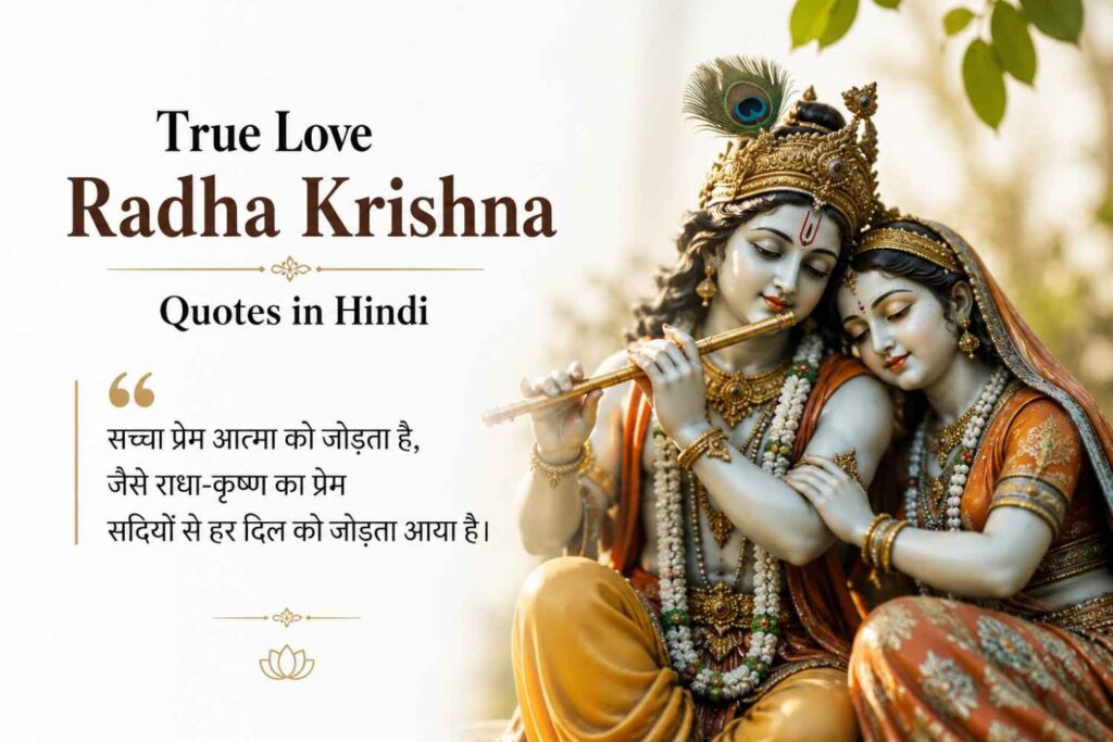 True Love Radha Krishna Quotes in Hindi