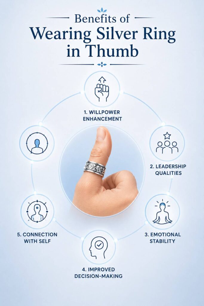 Benefits of Wearing Silver Ring in Thumb