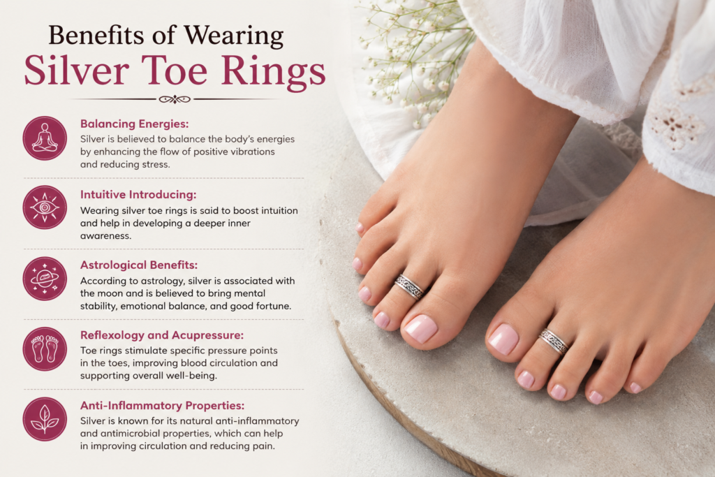 Benefits of Wearing Silver Toe Rings