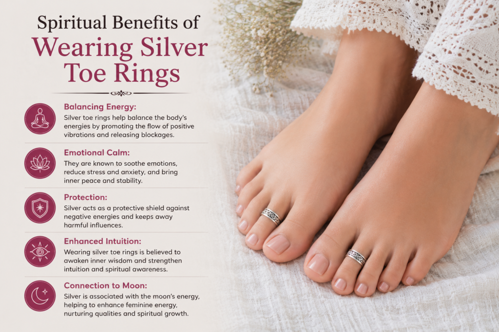 Spiritual Benefits of Wearing Silver Toe Rings