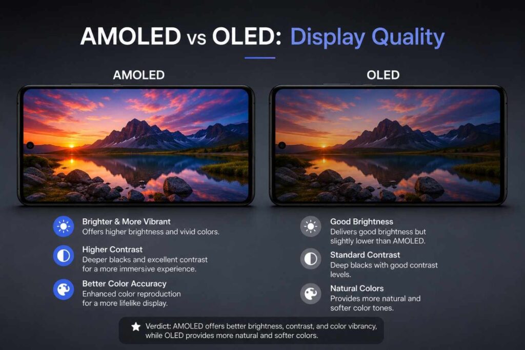 AMOLED vs OLED: Display Quality