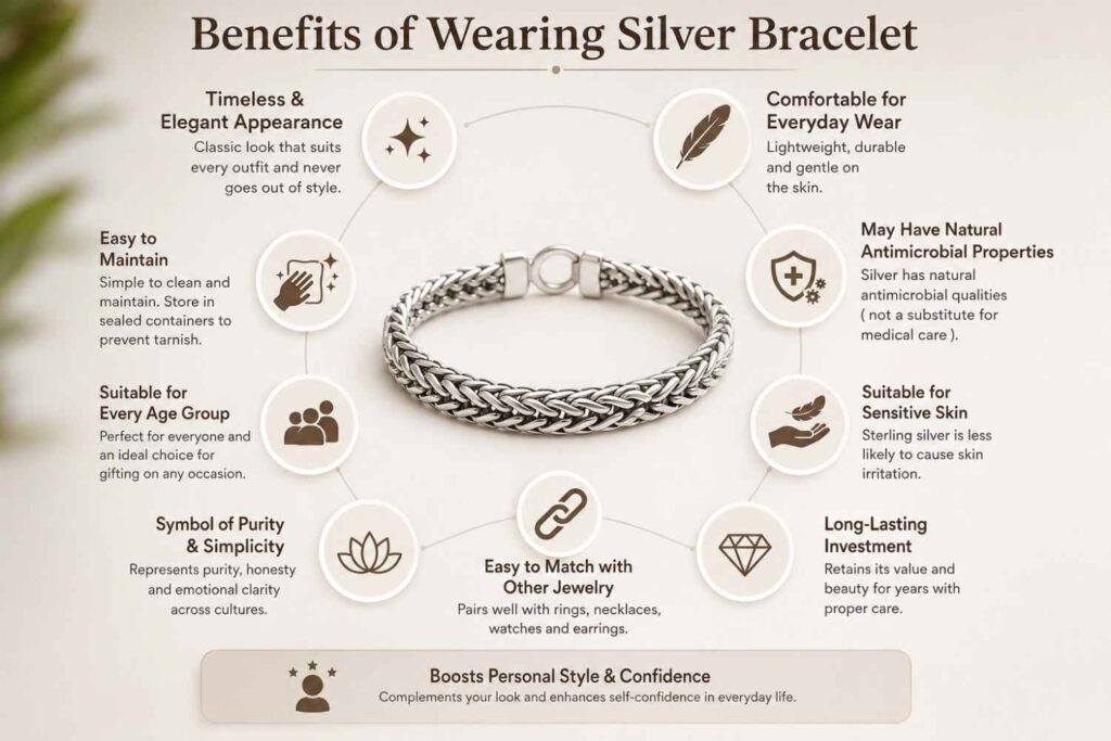 Benefits of Wearing Silver Bracelet