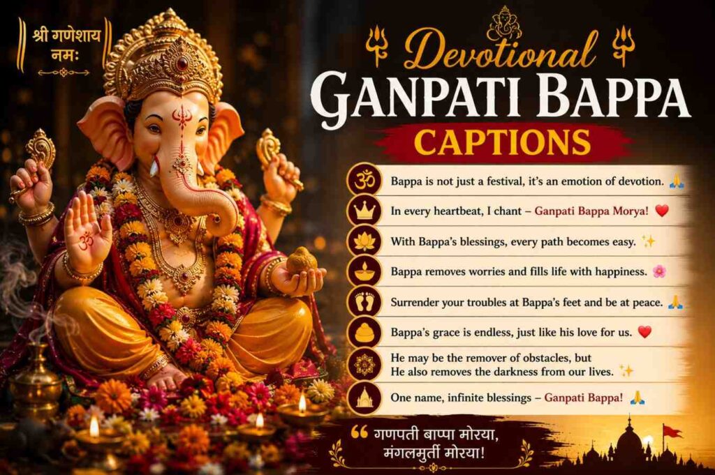 Devotional Ganpati Captions