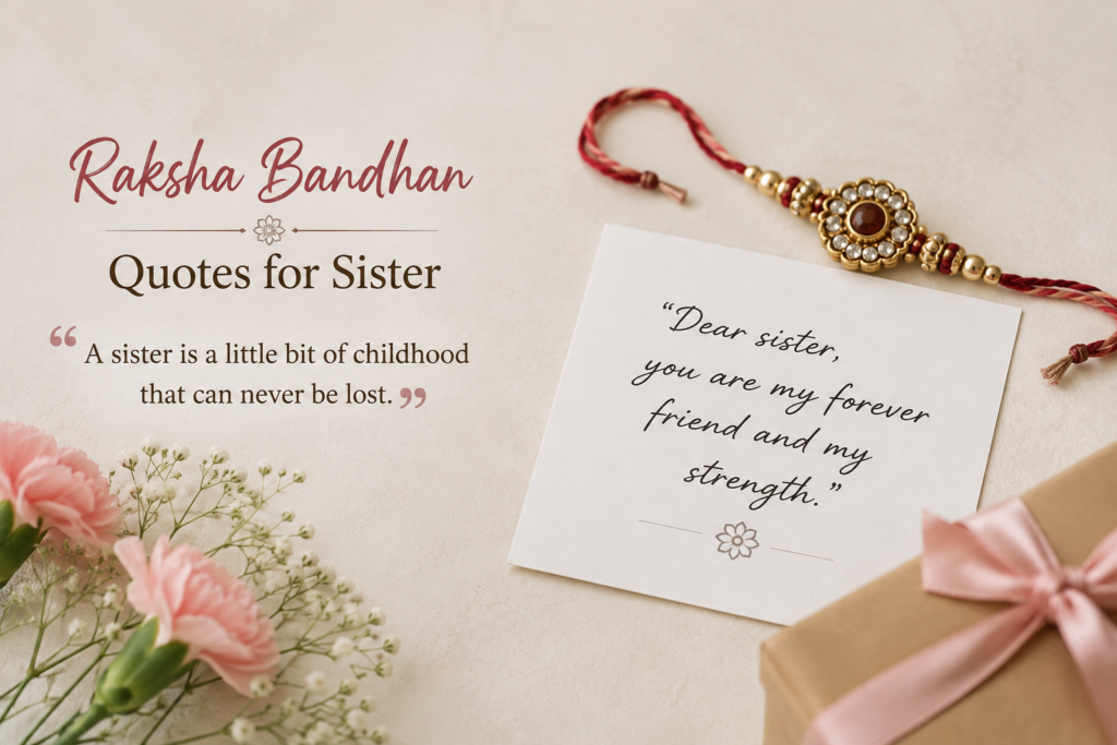 Raksha Bandhan Quotes for Sister